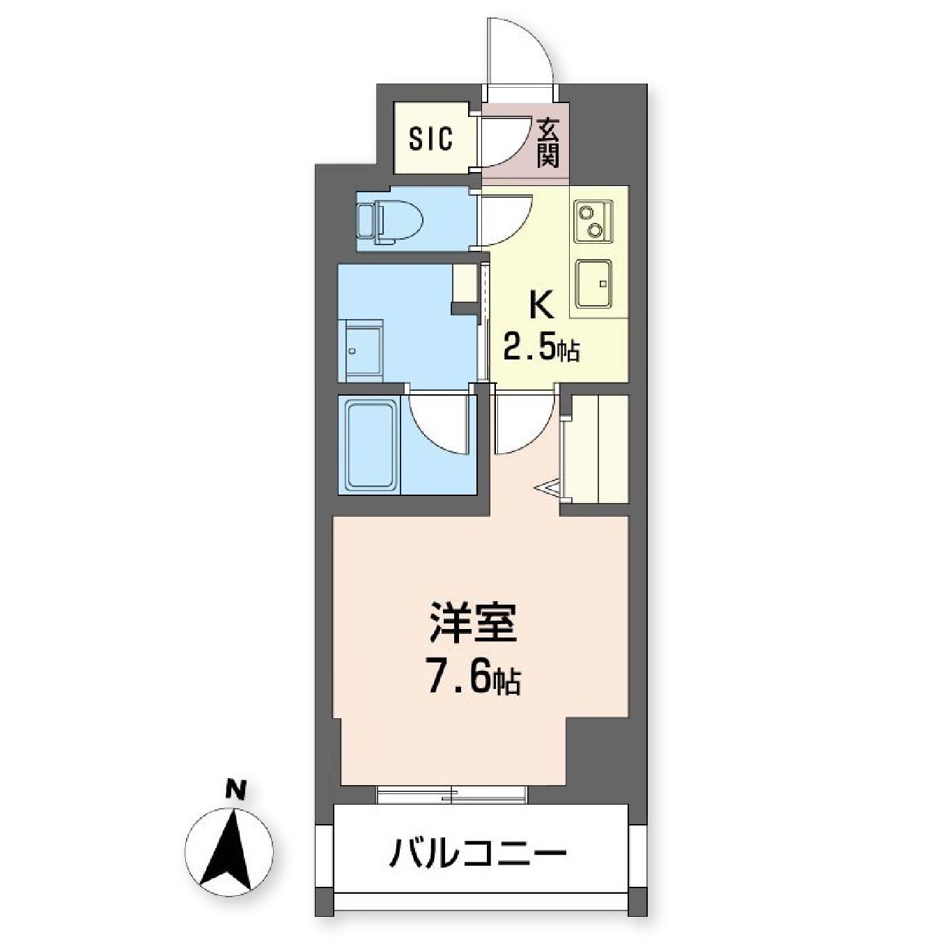 ロイヤルパークヒルズうめきた0503号室の間取り